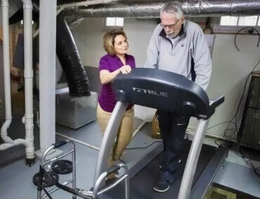 older person exercising